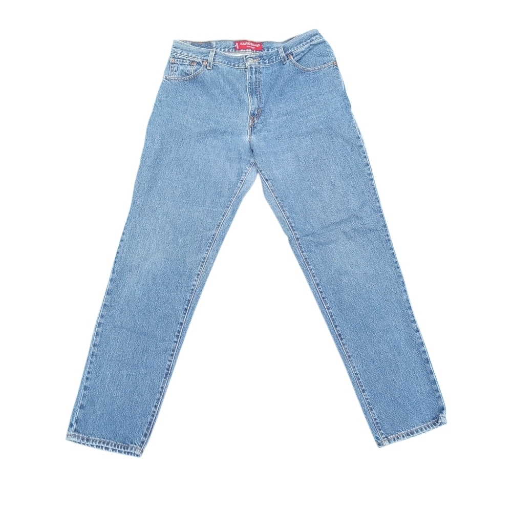 Levi's 550 Jeans Classic Relaxed Women's Relaxed Fit Tapered Leg Size 14 L Blue